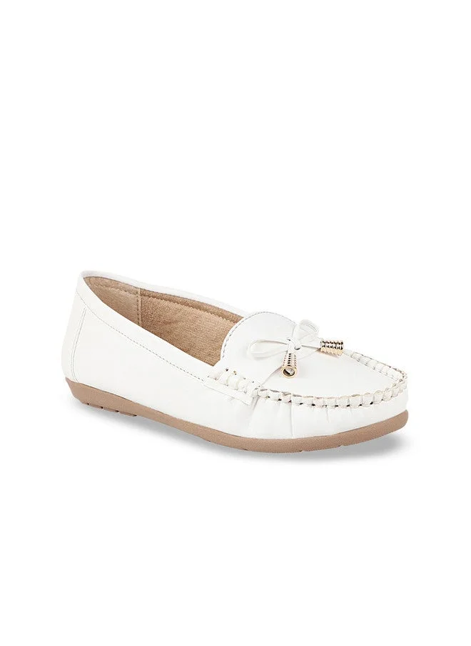 Shoetopia Shoetopia Women's  Stylish Casual Loafers | Comfortable Slip-On Flat Shoes with Bow Design & Soft Sole for Daily Footwear
