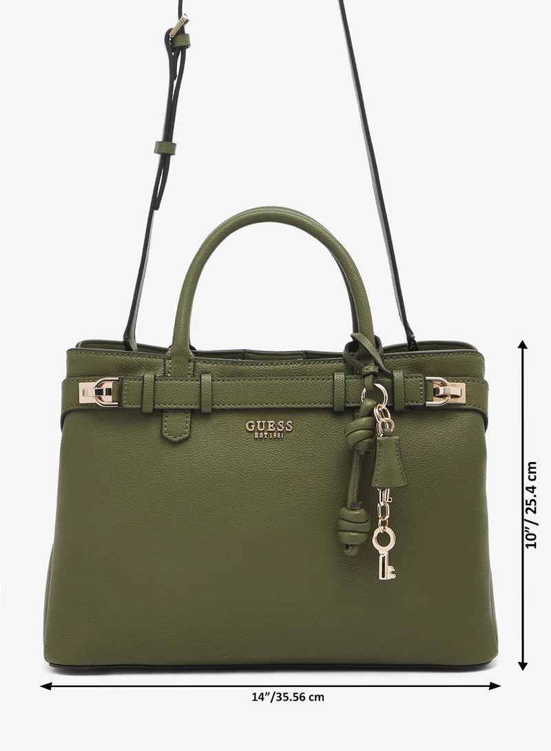 GUESS  Gregoria Large Girlfriend Satchel Bag for Women | Best Price UAE