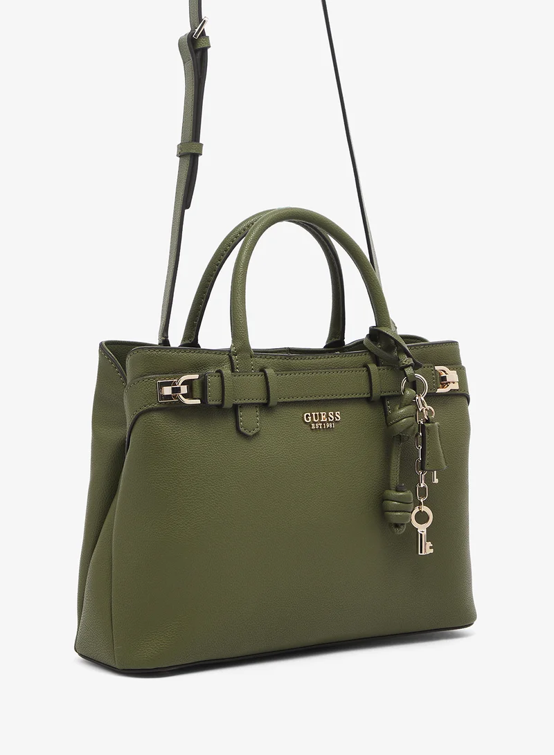 GUESS  Gregoria Large Girlfriend Satchel Bag for Women | Best Price UAE