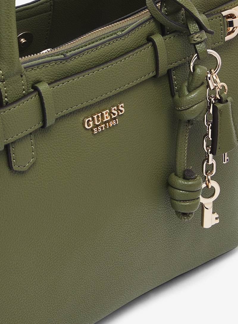 GUESS Gregoria Large Girlfriend Satchel Bag - Image 4