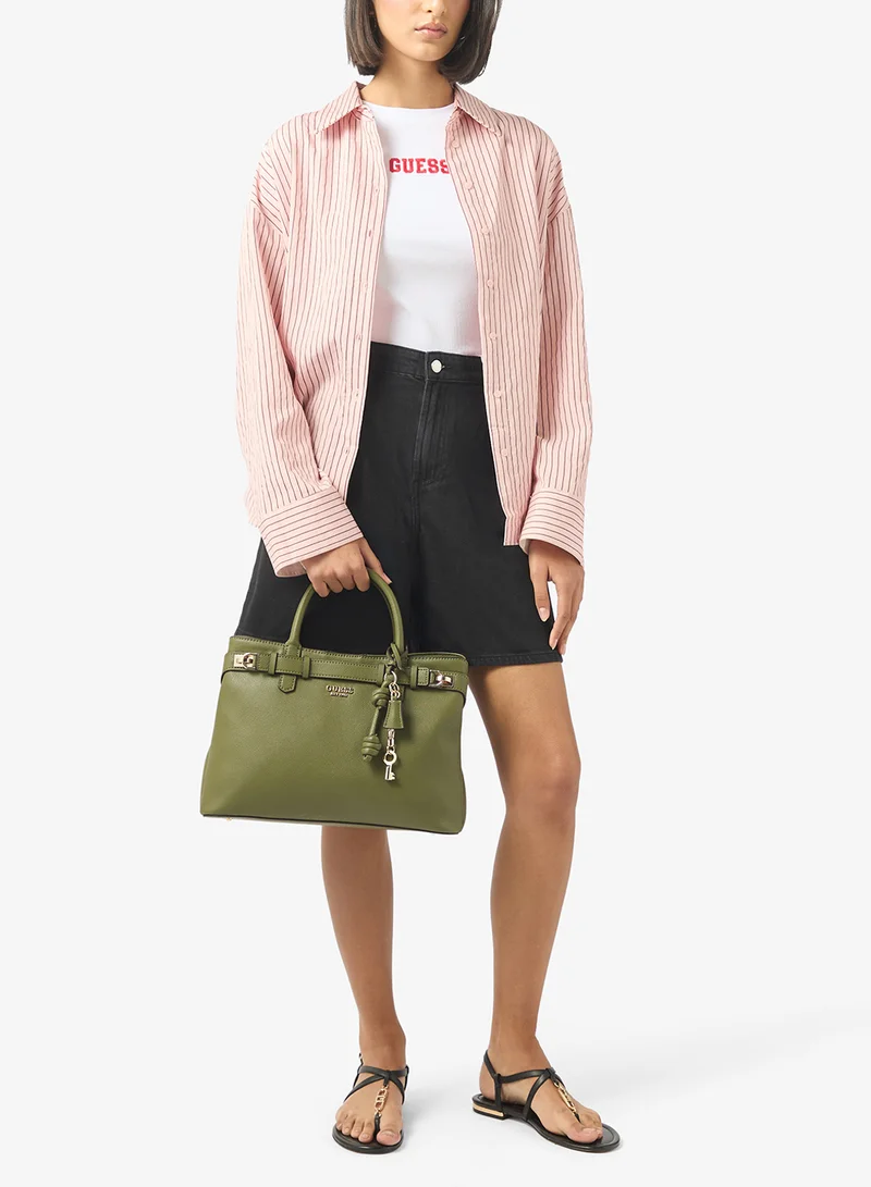 GUESS  Gregoria Large Girlfriend Satchel Bag for Women | Best Price UAE