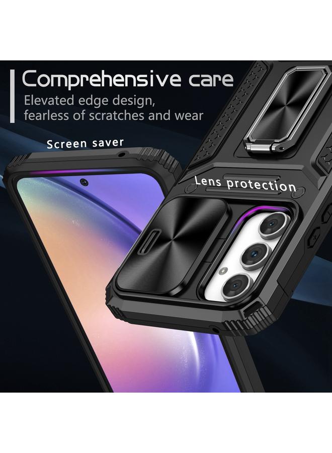 S-TOP Case For Samsung Galaxy A54 5G Camshield Robot TPU Hybrid PC Phone Case - Image 4