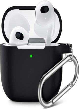Generic Case Cover Silicone Compatible with AirPods Case Dust Proof Cover Earphone With Keychain Simple Design And Easy Install Compatible with AirPods (black) (Compatible with AirPods 3) - pzsku/Z8D4DD8144DE72258210FZ/45/_/1742338672/e8d399f4-fc1c-4857-83c7-8585ce0a02c0