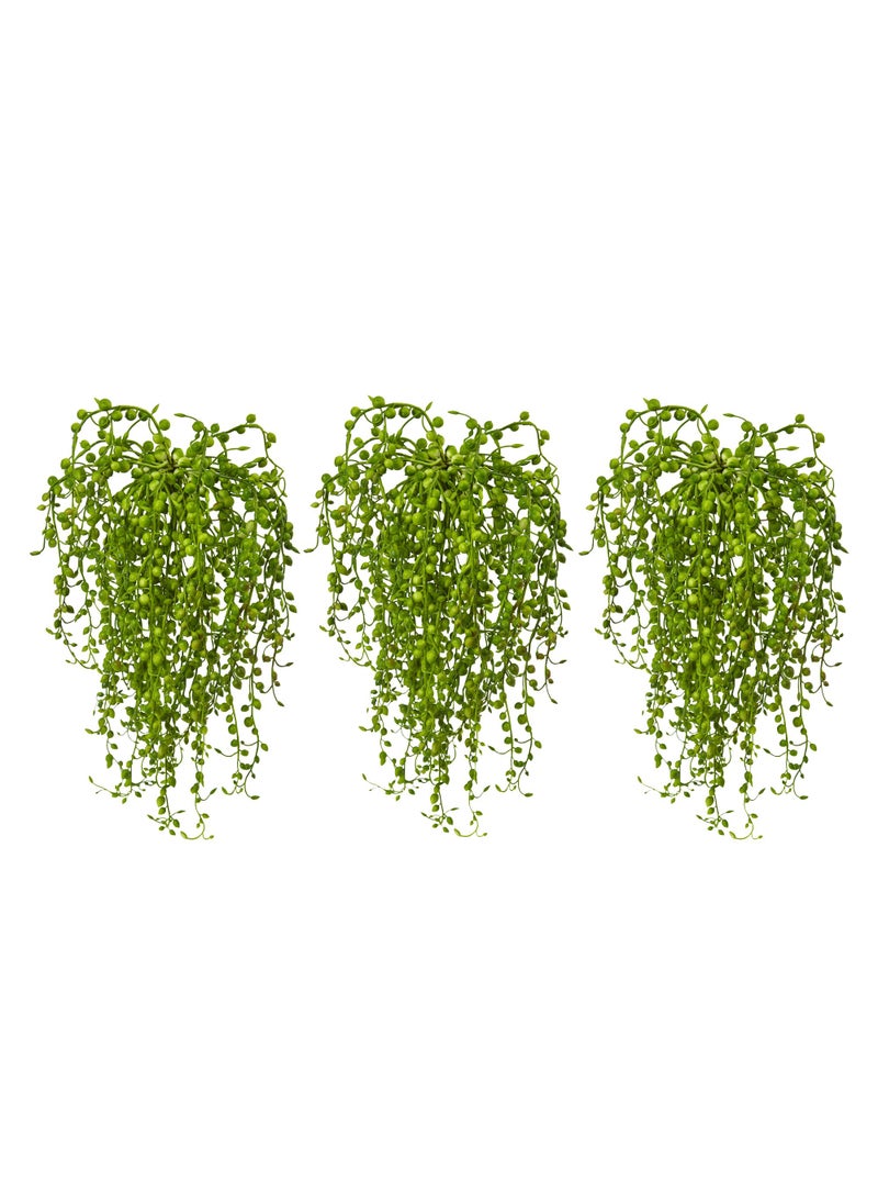 Nearly Natural Nearly Natural Senecio Artificial Succulent Plant  Set of 3  - Image 2
