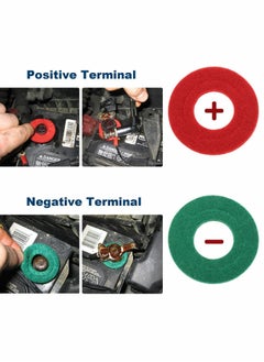 Y&D Battery Terminal Cleaning Brush and 12 Anti-Corrosion Washers Protector Fiber for Car Marine Boat  - Image 2
