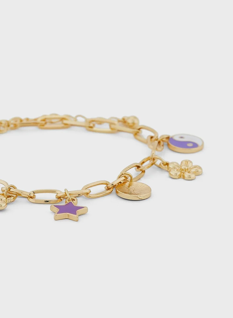 Ginger Novelty Chain Bracelet