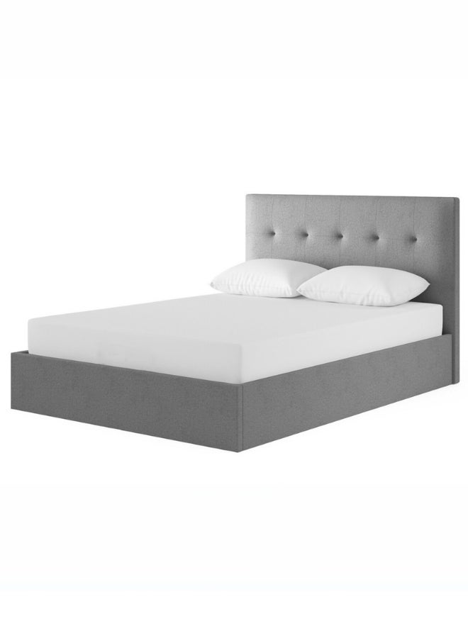 Bed and Mattress Home Emperial Trance Tufted Upholstered Super King Size ( Mattress Size 200 X 200 CM ) Grey Color Bed Size 212 W X 208 L CM ( Mattress Sold Separately ) - Image 2