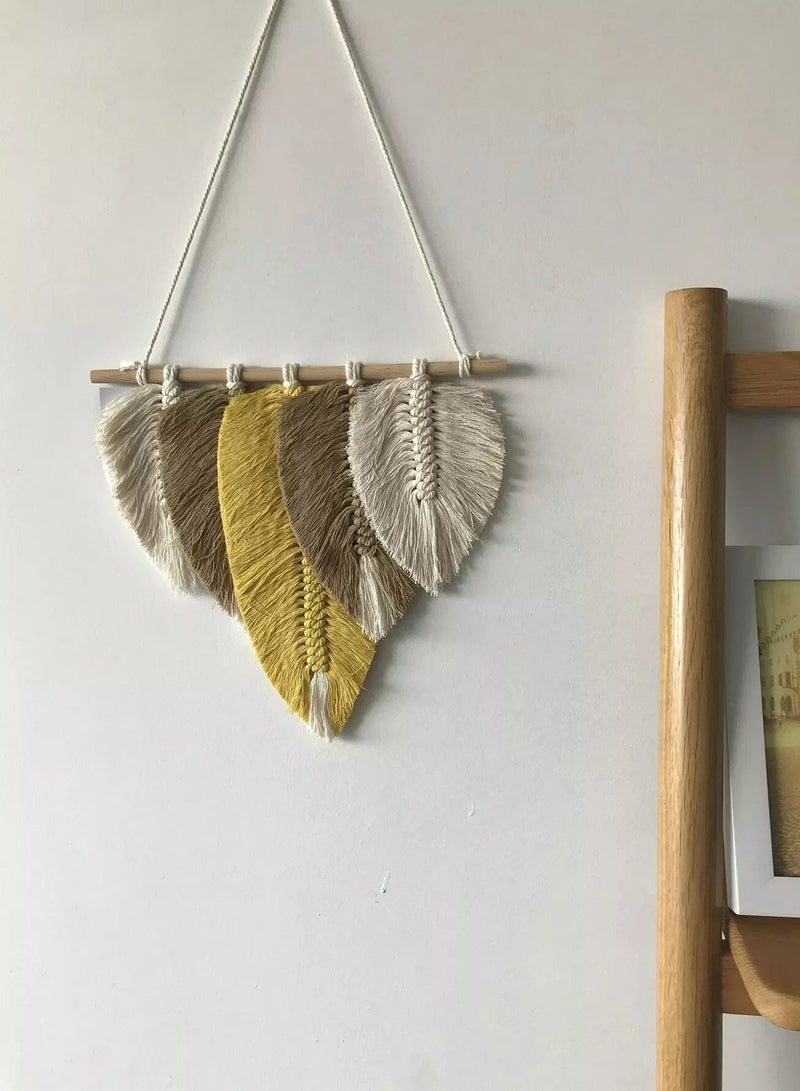 Rope Woven Leaf Wall Decor  - Image 5