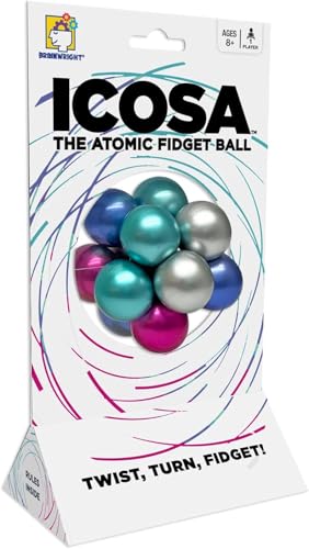 Brainwright Icosa Ice - The Atomic Fidget Ball. Twist, Turn, Fidget! - Image 4