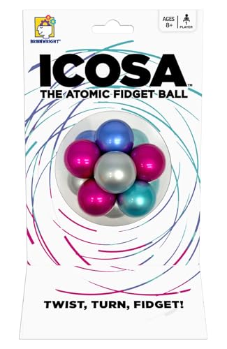 Brainwright Icosa Ice - The Atomic Fidget Ball. Twist, Turn, Fidget! - Image 1