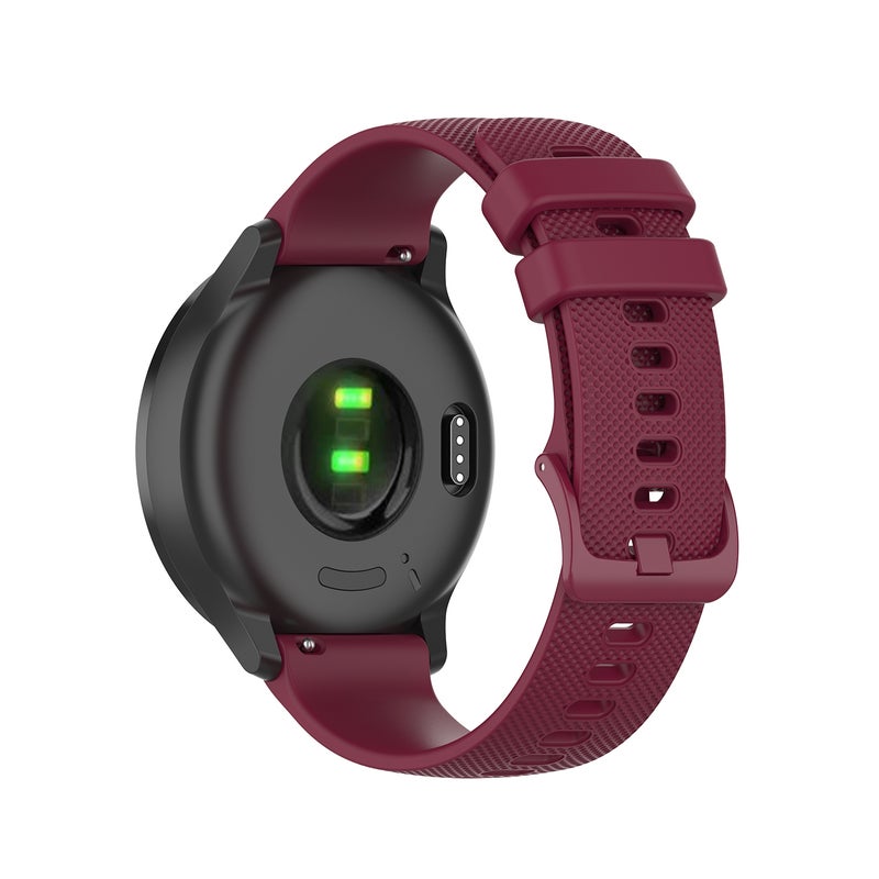 سوار ساعة Garmin Vivomove Hr Sport صغير من السيليكون الشبكي (رمادي) - Image 5