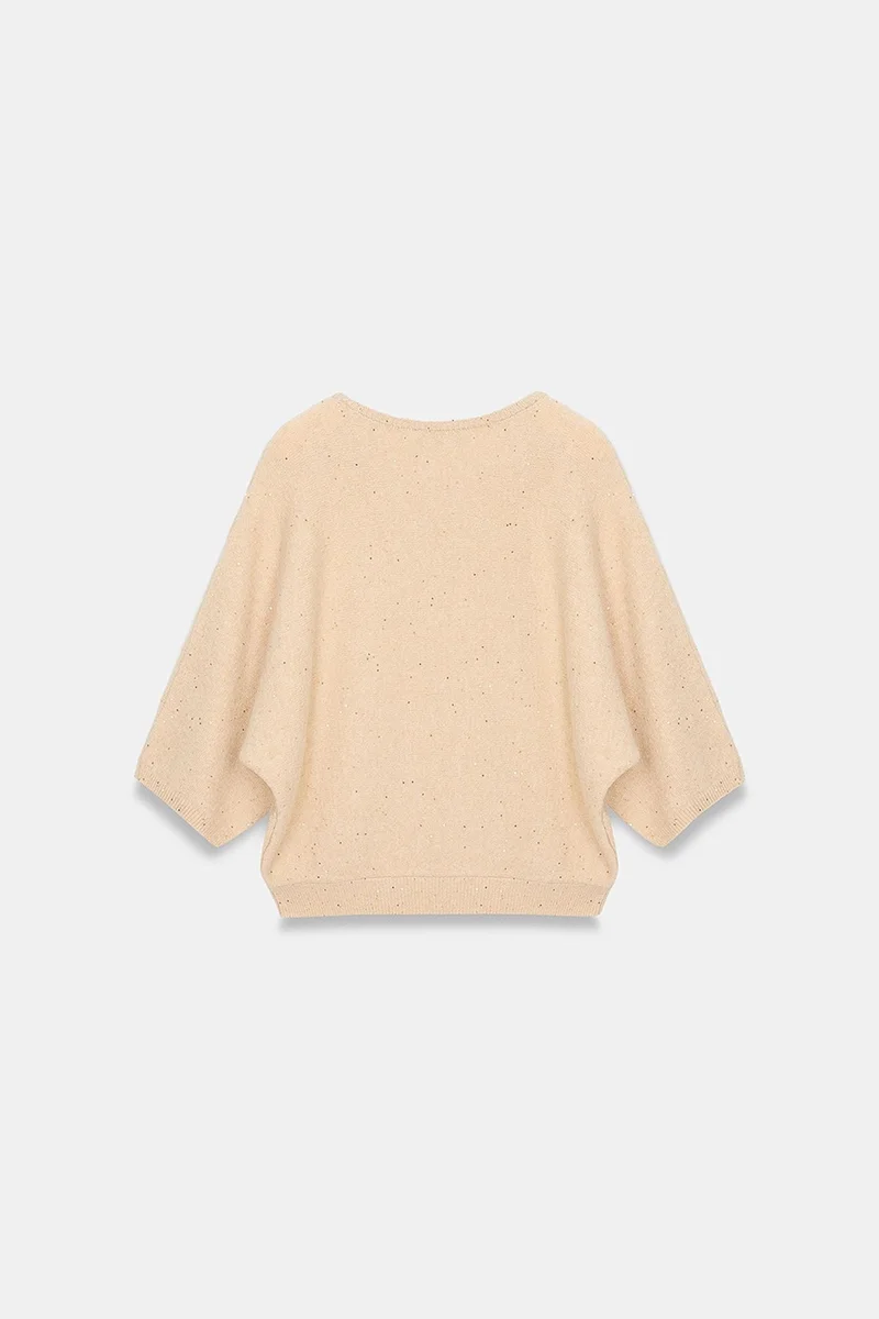 Dilvin Beige Natural DILVIN Women's Knit Sweater for Women | Best Price UAE