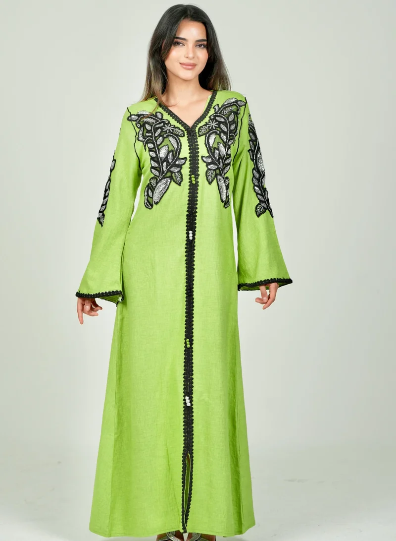 AL BENT AL SHARQIEH embroidred jalabiya dress