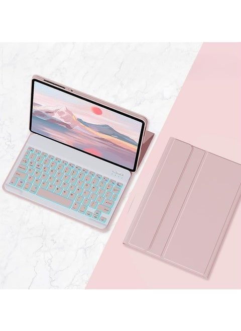 The backlit keyboard case is compatible with Lenovo Idea Tab Pro 12.7-inch 2025 and comes with a detachable wireless Bluetooth keyboard and protective case for Lenovo Idea Tab Pro 2025