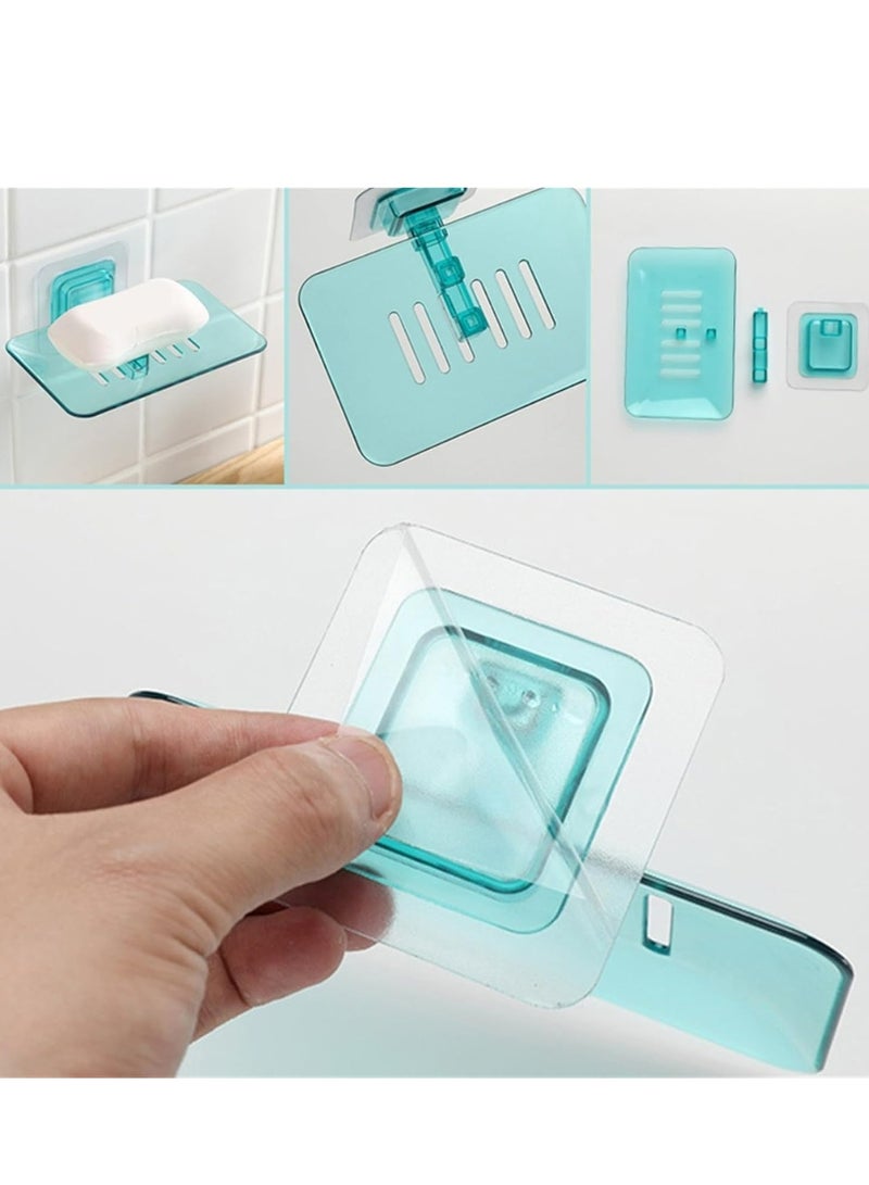 Oasisgalore 1 Pcs Plastic Rectangular Soap Saver, No drilling soap box wall-mounted soap holder for Shower, Draining - Image 4