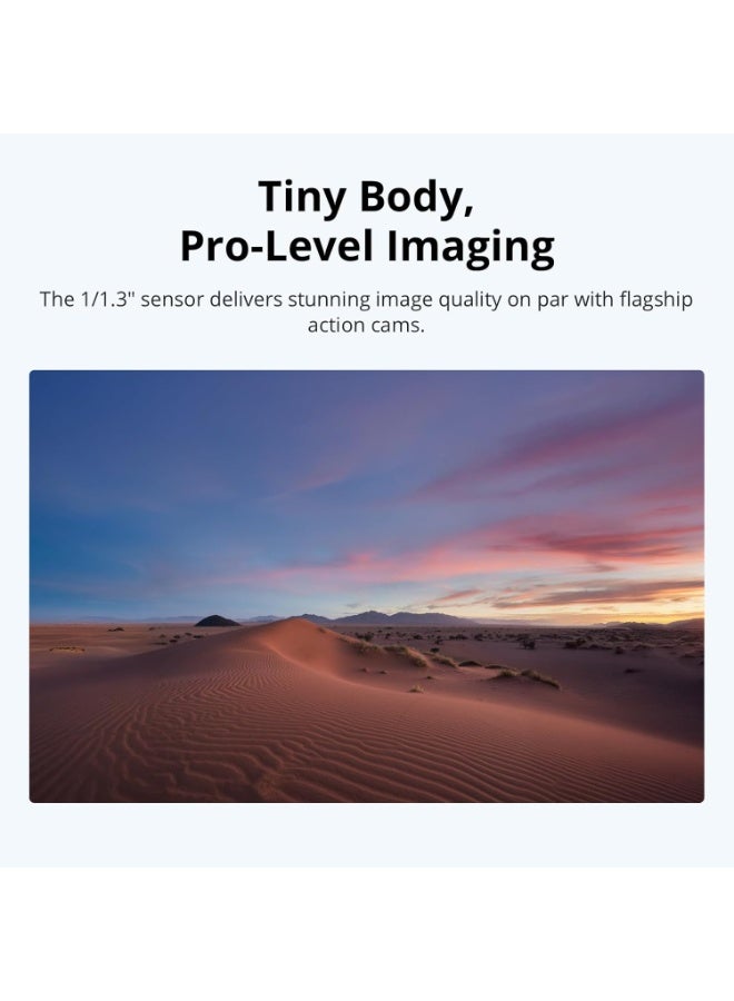 Osmo Nano Standard Combo (128GB), Small 4K/60fps Vlogging Camera with a 1/1.3″ Sensor, 143° Wide FOV Video, 200-Min Recording, Magnetic POV Cam 4K for Sports, Vlog, UAE Version, Official Warranty - Image 4