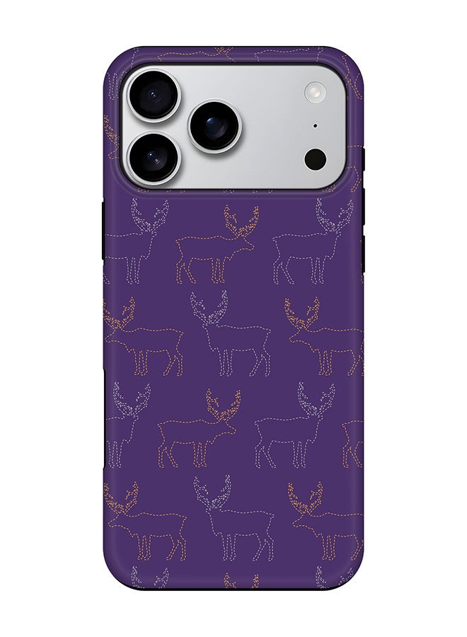 Tough Pro Magnetic Case for iPhone 17 Pro Max, Dual Layer hybrid PC + TPU Mobile Cover Matte - Purple Moose