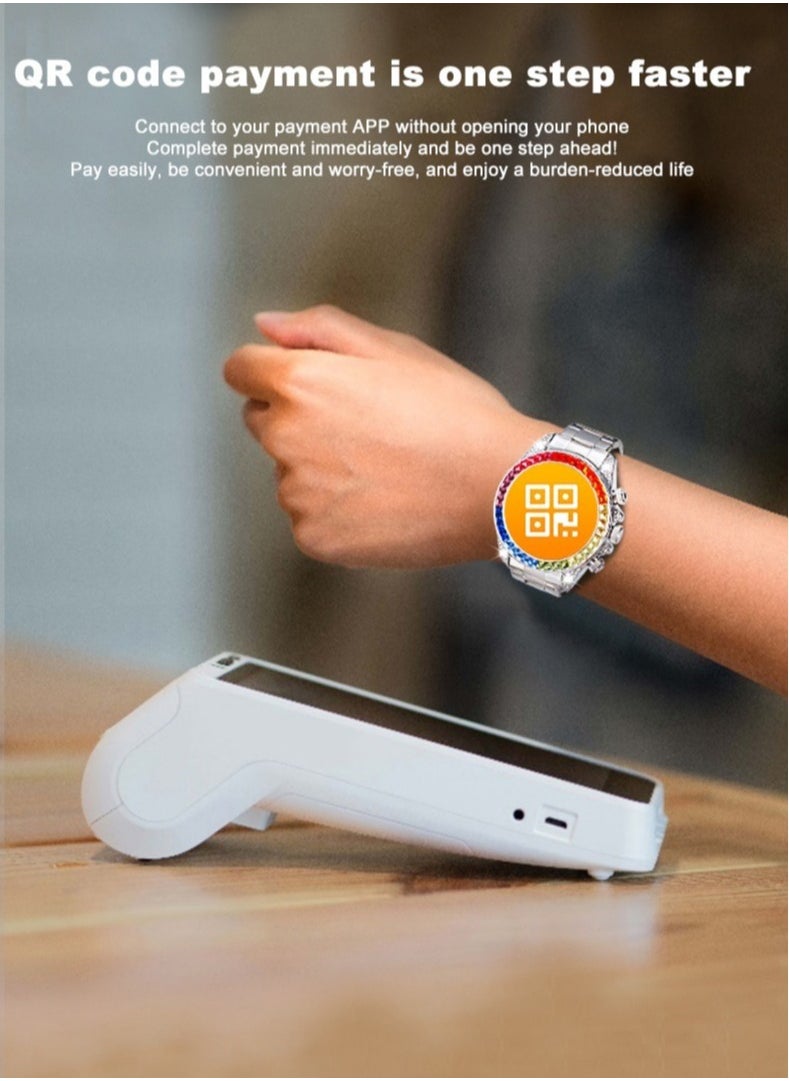 LESHP - Smart Watch 1.43-inch AMOLED Men's Smart Watch Women's Smart Watch with Bluetooth Make/Answer Phone Fitness Mode and Sleep Mode Multi application Message Reminder Multi language 460mAh - Image 1