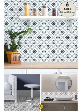 6 Pieces 20 x 20 cmSelf-Adhesive PVC Sticker Wall Floor Covering Kitchen Bathroom Decoration - pzsku/Z8D4E72BB411C05251776Z/45/_/1725793629/d9793c72-af20-471b-ba21-cafdb776d0f6