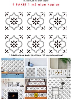 6 Pieces 20 x 20 cmSelf-Adhesive PVC Sticker Wall Floor Covering Kitchen Bathroom Decoration - pzsku/Z8D4E72BB411C05251776Z/45/_/1729765084/33ca4f4d-8311-4b3e-99b5-6da9987f5f36