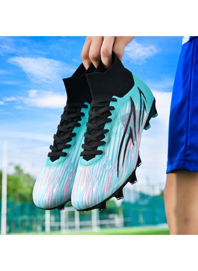 New Men Kids Soccer Shoes Cleats Football Boots Sports Long Studs Turf Shoes for Training Competition - Image 4