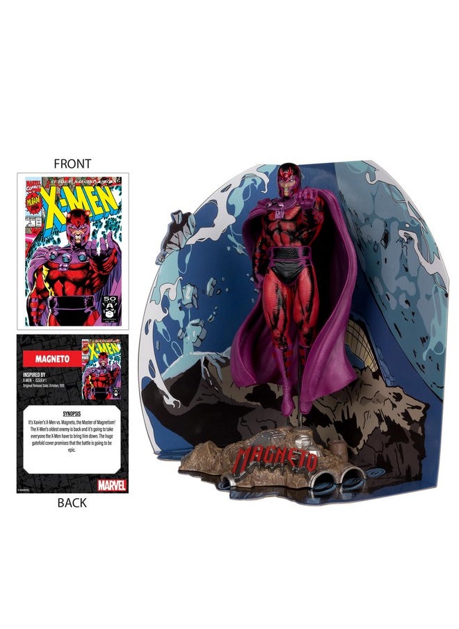 McFarlane Toys - - Marvel Magneto 1:10Th Scale Collectible With Scene (X-Men #1) - Image 1