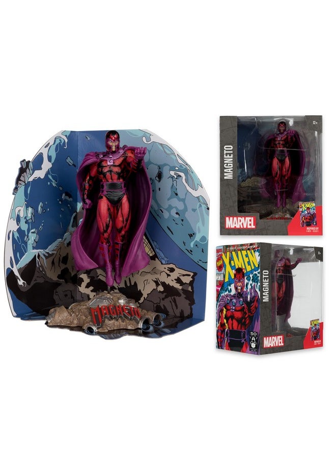 McFarlane Toys - - Marvel Magneto 1:10Th Scale Collectible With Scene (X-Men #1) - Image 1