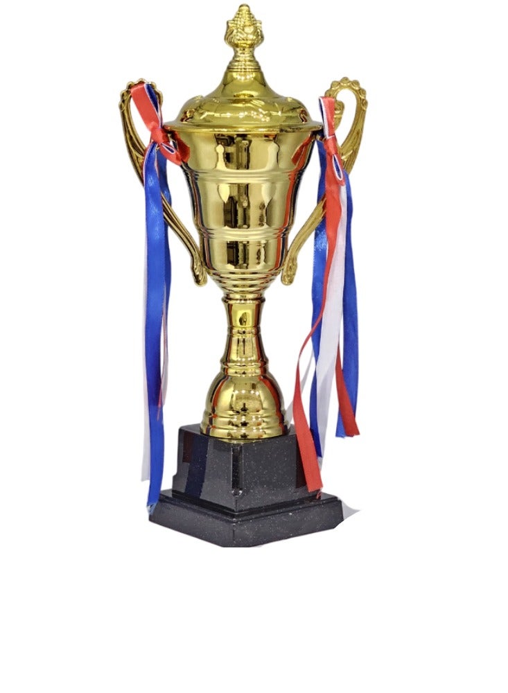 Spall 30cm Large Iron Metal Trophy Cup, for Sports Events, Championship, Football League Match, Team Collaboration Award  - Image 1