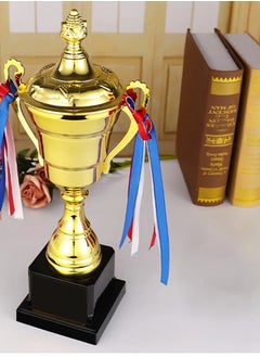 Spall 30cm Large Iron Metal Trophy Cup, for Sports Events, Championship, Football League Match, Team Collaboration Award  - Image 3