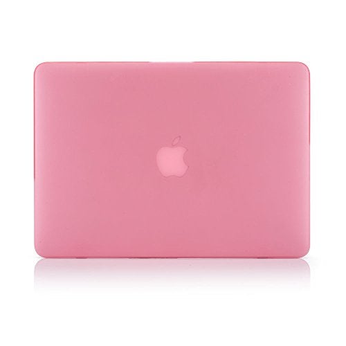 RUBAN Case Compatible with MacBook Pro 13 inch 2015 2014 2013 2012 (A1502 & A1425 Models), Plastic Hard Shell Case & Keyboard Cover for Old Version MacBook Pro Retina 13 Inch, Pink - Image 3