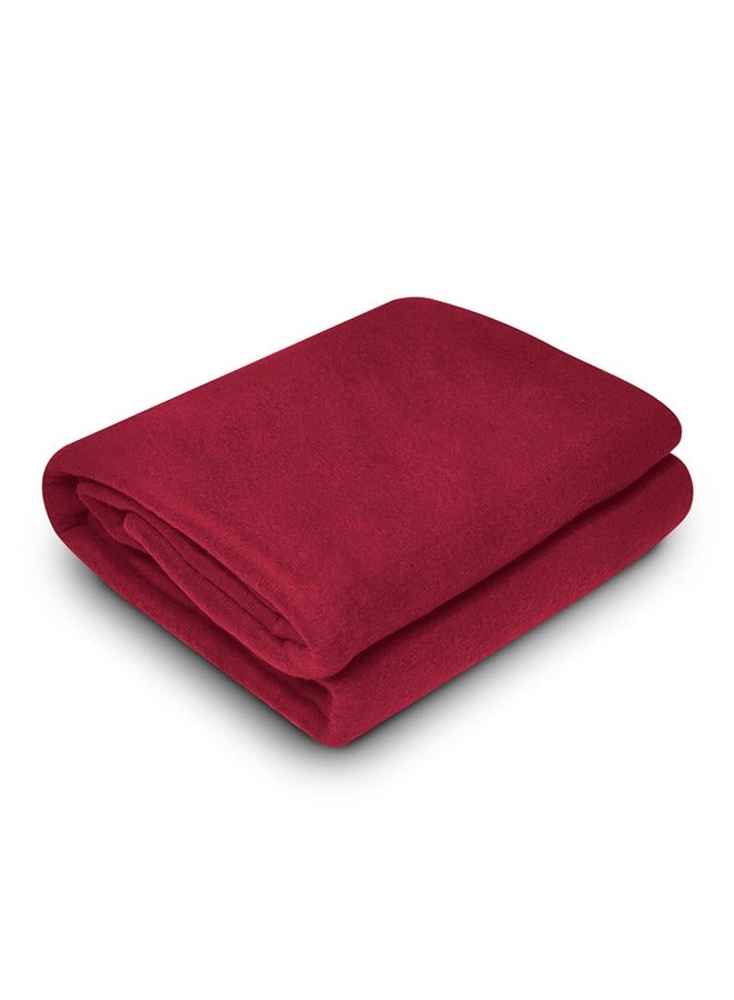 Raymond Raymond Home Quilt Luxuriously Soft, Warm and Stylish Blanket for Ultimate Comfort Solid Slingle 240 GSM Flees - (220 x 130 CM) Marron  - Image 1