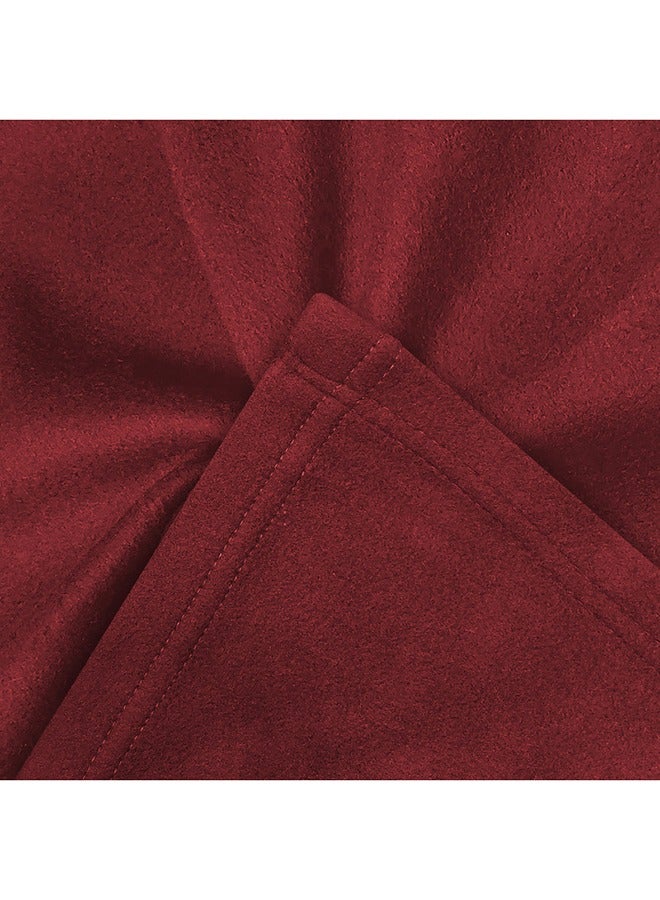 Raymond Raymond Home Quilt Luxuriously Soft, Warm and Stylish Blanket for Ultimate Comfort Solid Slingle 240 GSM Flees - (220 x 130 CM) Marron  - Image 4
