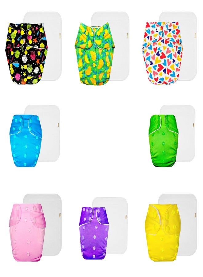 حفاضات دمبلدو القماشية الممتازة مع حشوة قطنية (عبوة من 8) | ناعمة ولطيفة | تسمح بمرور الهواء | سريعة الجفاف | مصممة من قبل الأمهات | من 3 أشهر إلى 3 سنوات | للجنسين - Image 1