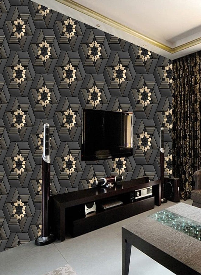 DECOR PRODUCTION Self Adhesive Wallpaper Wall Sticker for Home Decor, Living Room, Bedroom, Hall, Kids Room, Play Room(wallpaper-82-pt04, 10sq.ft) - Image 3