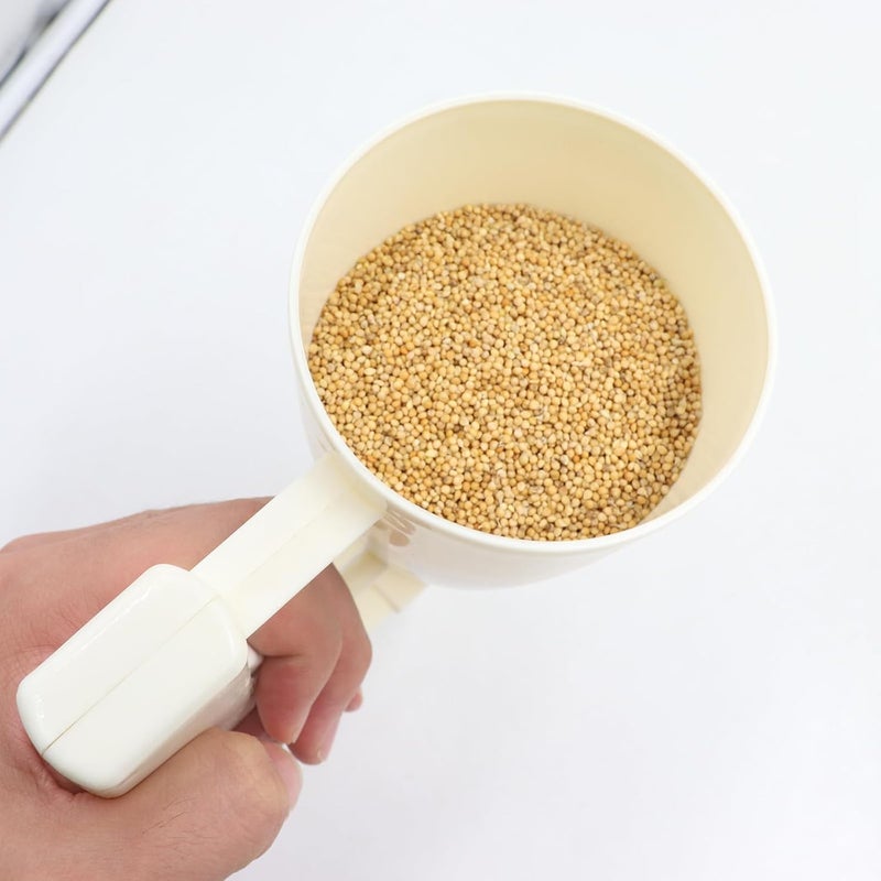 MHLLGN Bird Food Storage Container, Bird Seed Containers Storage, Bird Seed Storage Container, Funnel Scoop for Bird, Bird Seed Container for Thistle Bird Seed, Backyard Essentials - Image 4