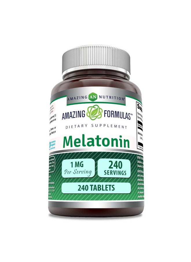 Amazing Formulas Melatonin | 1 Mg Per Serving Supplement | Tablets | Non-GMO | Gluten Free | Made in USA (240 Count) - pzsku/Z8D4F182B8FD21119D71BZ/45/_/1740202367/bc53f75f-4707-4aac-8803-616883b0df8e