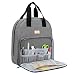 CURMIO Embroidery Bag Portable Project Storage for Hoops Floss and Cross Stitch Supplies BAG ONLY Grey Patented Design - Image 2
