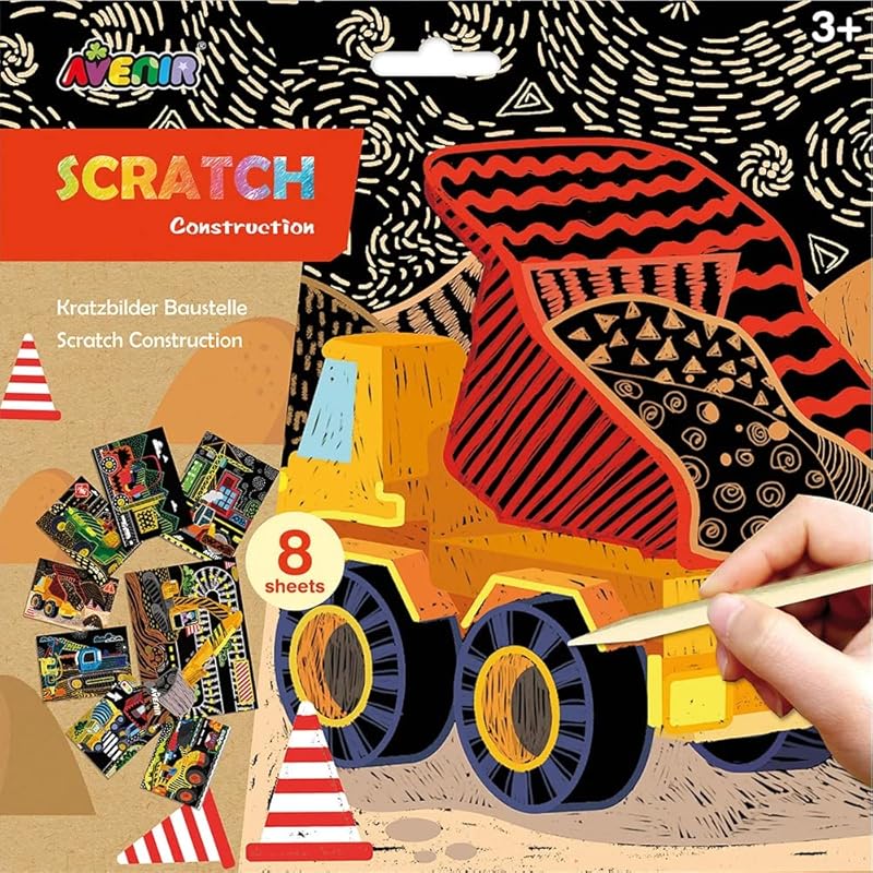 Avenir 6301679 Scratch Boys Construction, Multi-Colour