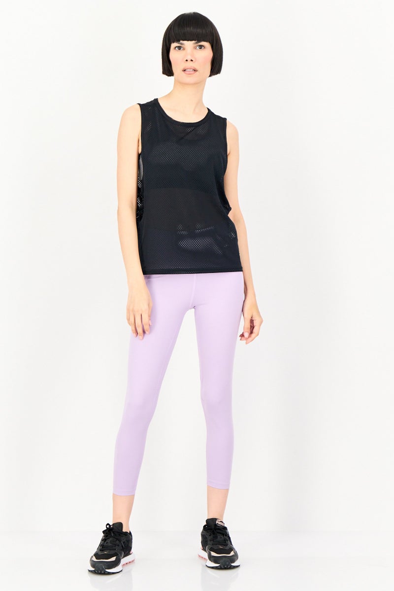 UNDER ARMOUR Women Loose Fit Sleeveless Training Tank Top, Black - Image 4