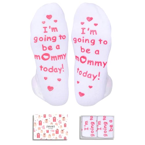Zmart New Mom Gifts for Pregnant Women Wife - Pregnancy Socks for Expecting Mom, Labor and Delivery Socks for First Time Moms - Image 1