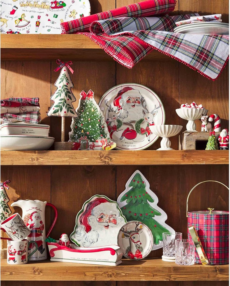 Mud Pie Appetizer Set plate 6 12 dia Reindeer - Image 4