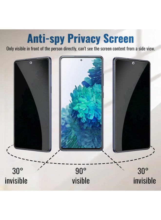 Muzz [2 Pack] Privacy Screen Protector for Samsung Galaxy S20FE, Anti-Spy 9H Tempered Glass, Full Coverage, Scratch Resistant,28 ° Full Screen Anti-peeping (Samsung Galaxy S20FE) - Image 5