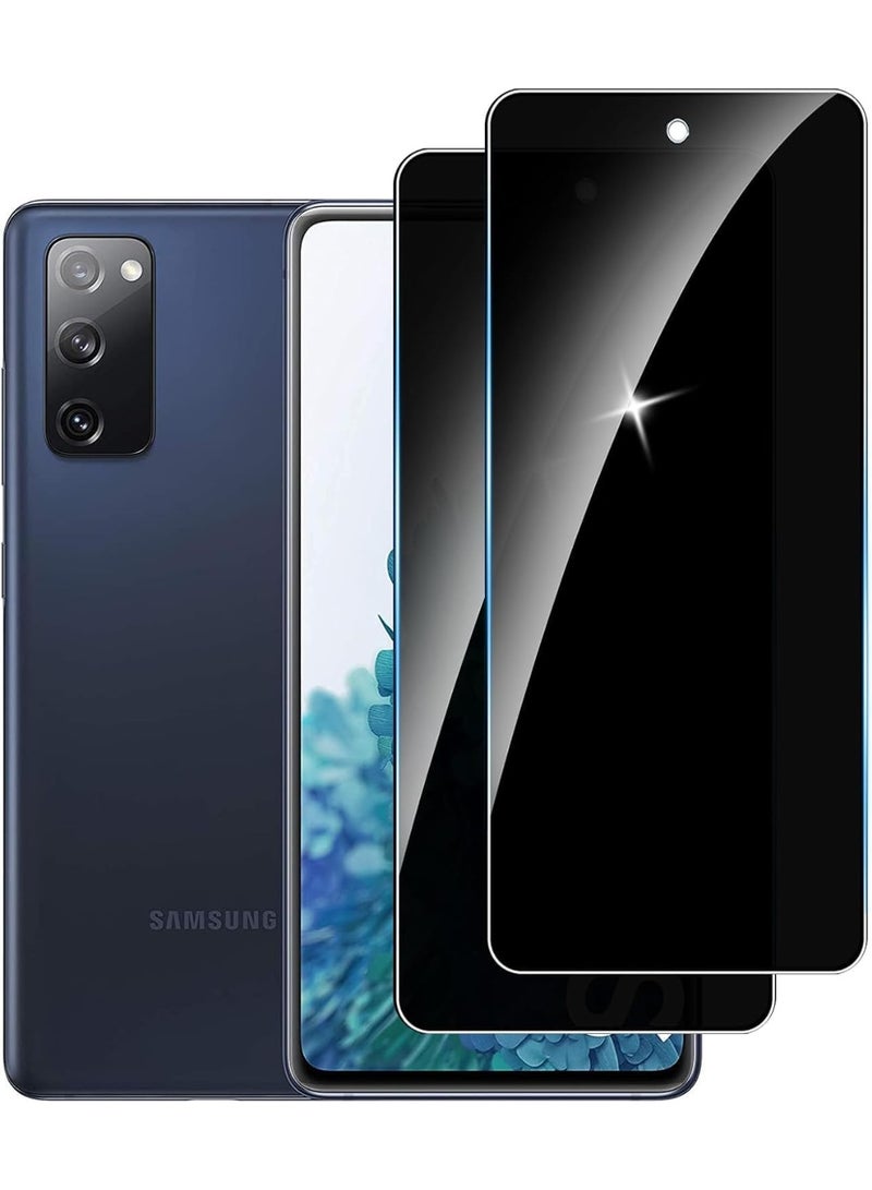 Muzz [2 Pack] Privacy Screen Protector for Samsung Galaxy S20FE, Anti-Spy 9H Tempered Glass, Full Coverage, Scratch Resistant,28 ° Full Screen Anti-peeping (Samsung Galaxy S20FE) - Image 1