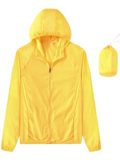 Loquat Men Quick Dry Breathable Elastic Coat Yellow  - Image 1