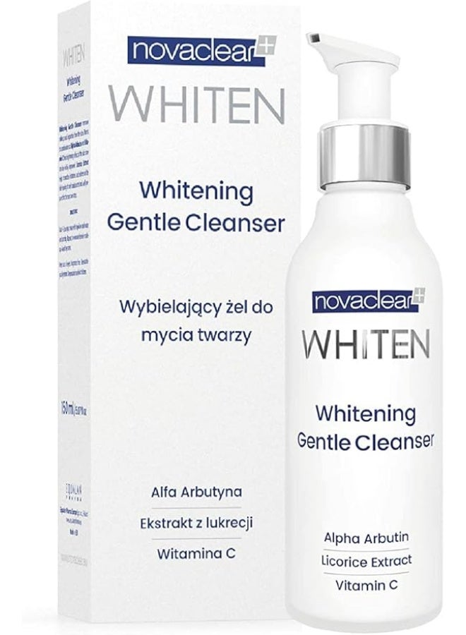 Novaclear Whitening Gentle Cleanser 150Ml– Face Wash with Alpha Arbutin, Vitamin C & Licorice for Hyperpigmentation