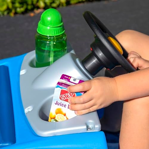 Step2 Whisper Ride II Buggy Kids Push Car, Ride On Toy, Stroller Substitute, Includes Seat Belt & Horn, Made of Durable Plastic, Max Weight 50 lbs., For Toddlers 1.5-4 Years Old, Blue - Image 5