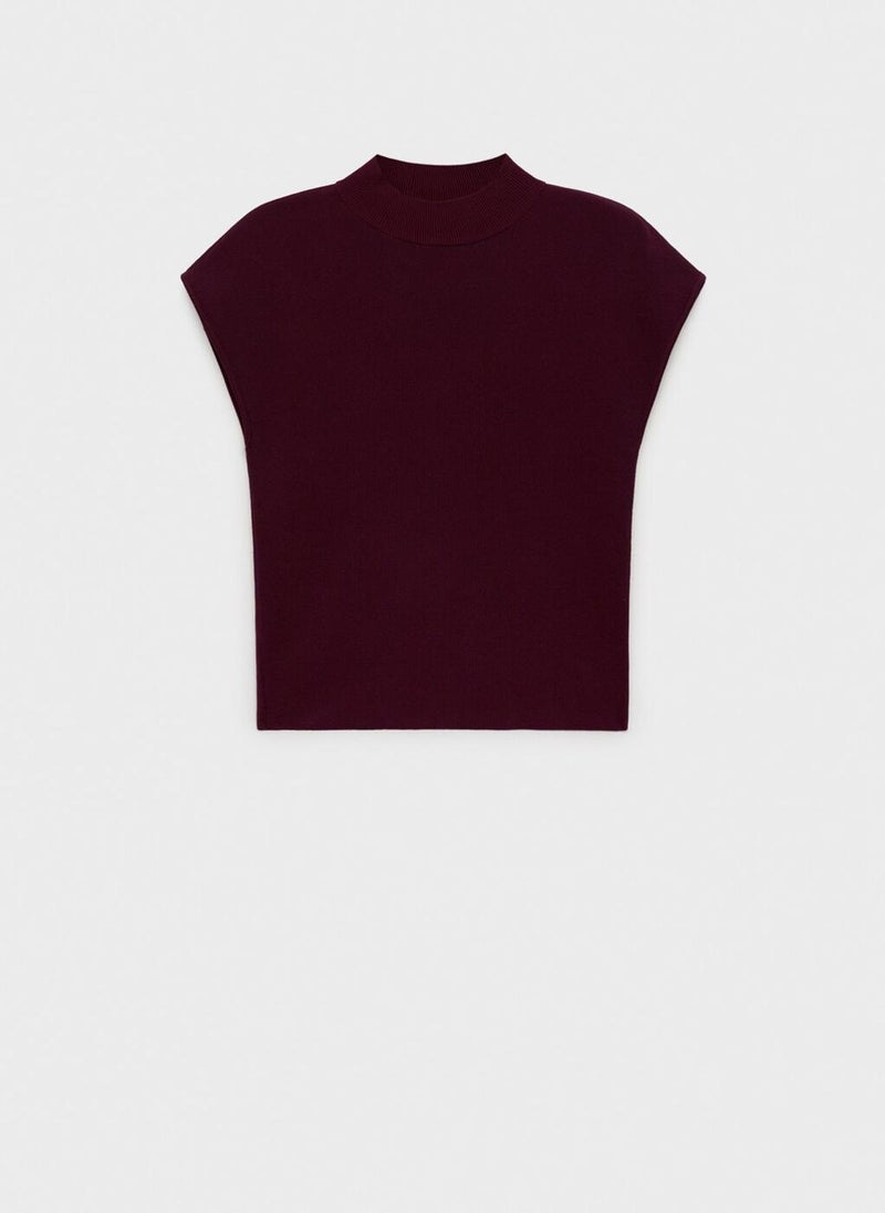 MANGO Short-Sleeved Fine-Knit Sweater  - Image 4
