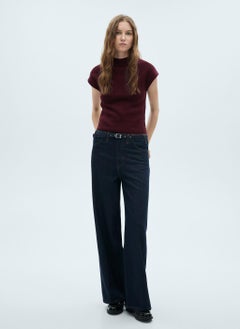 MANGO Short-Sleeved Fine-Knit Sweater  - Image 3