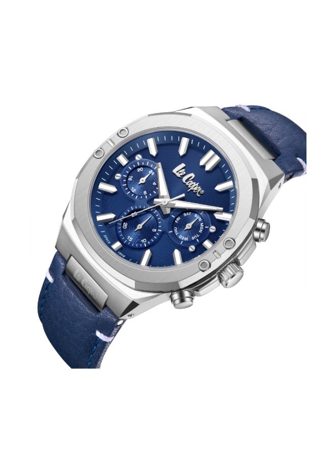 لي كوبر ساعة جلدية متعددة الوظائف للرجال . -  مم - Image 2