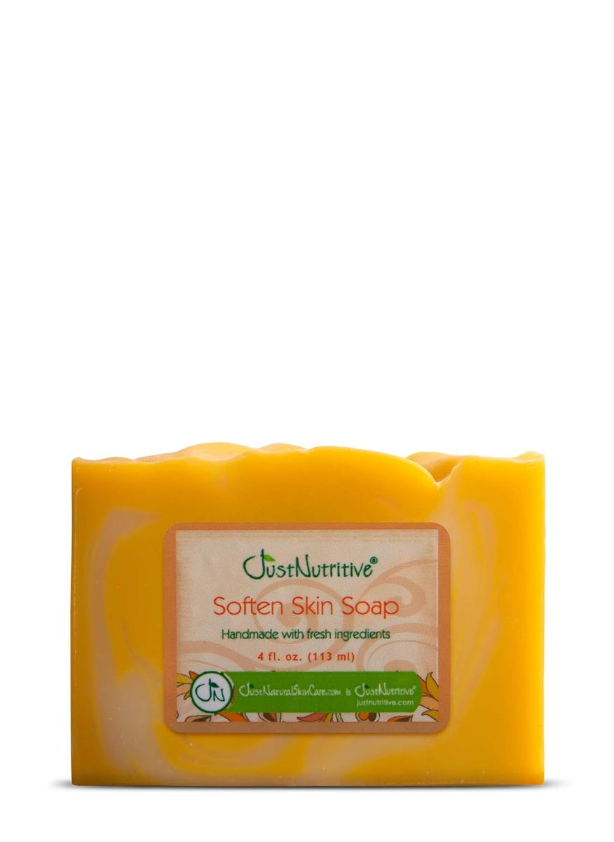 Just Nutritive Just Nutritive Psoriasis Soften Skin Soap  Calms Psoriasis Eczema  Dry Itchy Skin  Natural Psoriasis Treatment for Men and Woman  Soap to Combat Flare Ups 4 Oz 